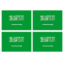 Supstick Lot de 4 Autocollants Stickers Drapeau de Pays Nation Arabie-Saoudite Format 12x8cm