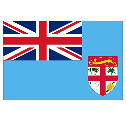 Panneau Rigide Format 15x10cm Drapeau de Pays Nation Fidji épaisseur 3mm