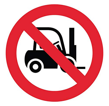 Panneau Rigide Interdit aux engins Diamètre 25x25cm épaisseur 3mm