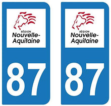 supstick 2 STICKERS AUTOCOLLANT PLAQUE IMMATRICULATION DEPT 87 Nouvelle-Aquitaine - supstick.fr