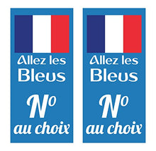 SupStick 2 Autocollant Stickers Plaque d'immatriculation Spécial France Coupe du Monde 2018