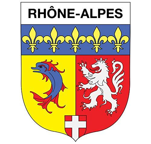Supstick Autocollant Stickers Blason de région département Rhône Alpes Format 15x12cm - supstick.fr