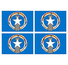 Supstick Lot de 4 Autocollants Stickers Drapeau de Pays Nation iles Marianne du Nord Format 12x8cm