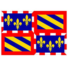 Supstick Autocollant Stickers Drapeau de département région française Bourgogne Format 18x12cm