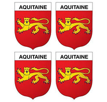 Supstick Lot de 4 Autocollants Stickers Blason de région département Aquitaine Format 5x4cm - supstick.fr