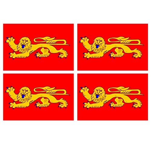 Supstick Lot de 4 Autocollants Stickers Drapeau de département région française aquitaine Format 12x8cm