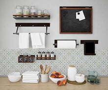 Lot de 10 Adhésif Carrelage - décoration de carreaux - 10 pièces plastifié en mat - carreau grey - format 20x20cm par pièce