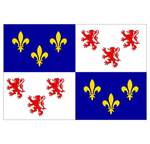 Panneau Rigide Format 15x10cm Drapeau de département région française Haut de France épaisseur 3mm