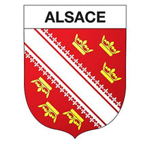 Supstick Autocollant Stickers Blason de région département Alsace Format 15x12cm - supstick.fr