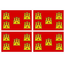 Supstick Lot de 4 Autocollants Stickers Drapeau de département région française Poitou-charente Format 12x8cm
