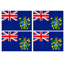 Supstick Lot de 4 Autocollants Stickers Drapeau de Pays Nation iles Pitcairn Format 12x8cm