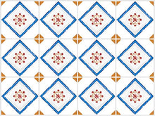 Planche de 12 Adhésif Carrelage - décoration de carreaux - 12 pièces plastifié en mat - mosaïque blanc - format 10x10cm par pièce