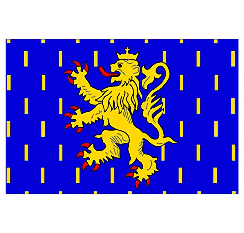 Supstick Autocollant Stickers Drapeau de département région française Bourgogne franche comté Format 18x12cm