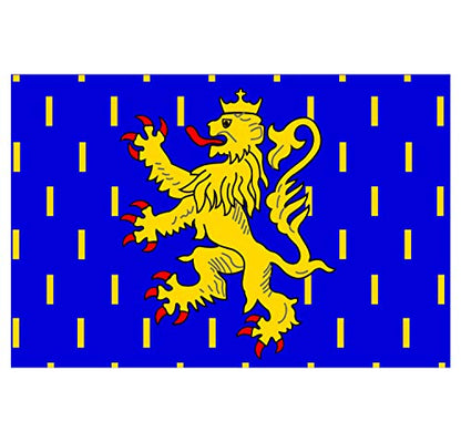 Panneau Rigide Format 18x12cm Drapeau de département région française Bourgogne franche comté épaisseur 3mm