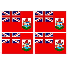 Supstick Lot de 4 Autocollants Stickers Drapeau de Pays Nation Bermudes Format 6x4cm