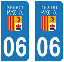 supstick 2 STICKERS AUTOCOLLANT PLAQUE IMMATRICULATION DEPT 06 Provence-Alpes-Côte d’Azur - supstick.fr