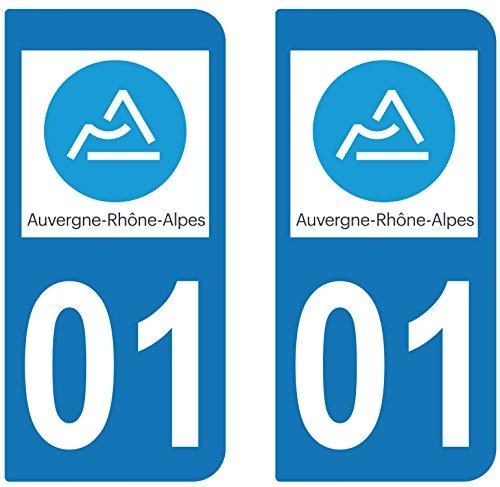 supstick 2 STICKERS AUTOCOLLANT PLAQUE IMMATRICULATION DEPT 42 Auvergne-Rhône-Alpes format rectangulaire - supstick.fr