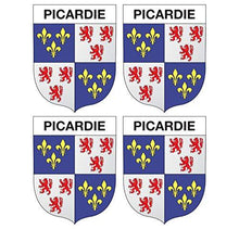 Supstick Lot de 4 Autocollants Stickers Blason de région département Picardie Format 5x4cm - supstick.fr