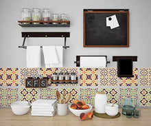 Planche de 4 Adhésif Carrelage - décoration de carreaux - 60 pièces plastifié en mat - mosaïque nuances de blanc cassé - format 20x20cm par pièce