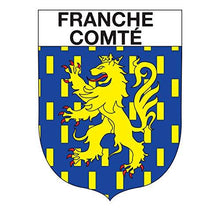 Supstick Autocollant Stickers Blason de région département Franche Comté Format 10x8cm - supstick.fr