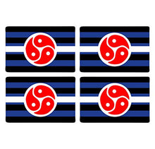 Supstick Drapeau Fetiche BDSM Lot de 4 Format 6X4CM