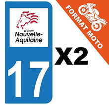 supstick 2 Stickers Autocollant Plaque IMMATRICULATION Moto DEPT 17 Nouvelle-Aquitaine - supstick.fr