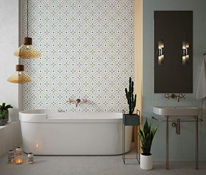 Lot de 10 Adhésif Carrelage - décoration de carreaux - 10 pièces plastifié en mat - carreau grey - format 15x15cm par pièce