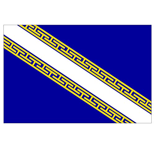 Supstick Autocollant Stickers Drapeau de département région française Champagne Ardennes Format 18x12cm