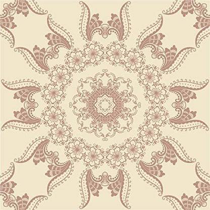 Lot de 10 Adhésif Carrelage - décoration de carreaux - 10 pièces plastifié en mat - Mosaïque style oriental modèle 4 - format 25x25cm par pièce