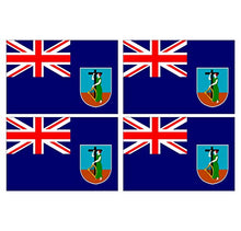 Supstick Lot de 4 Autocollants Stickers Drapeau de Pays Nation Le de Montserrat Format 12x8cm