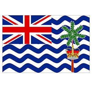 Supstick Autocollant Stickers Drapeau de Pays Nation Territoire Britannique de l’océan Indien Format 15x10cm