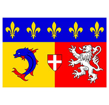 Supstick Autocollant Stickers Drapeau de département région française Auvergne Format 18x12cm