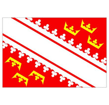 Supstick Autocollant Stickers Drapeau de département région française Grand-est Format 18x12cm