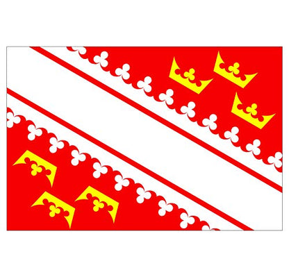 Panneau Rigide Format 18x12cm Drapeau de département région française Grand-est épaisseur 3mm