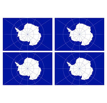Supstick Lot de 4 Autocollants Stickers Drapeau de Pays Nation Antarctique Format 12x8cm