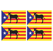 Supstick Lot de 4 Autocollants Stickers Drapeau de région française Catalan Format 12x8cm