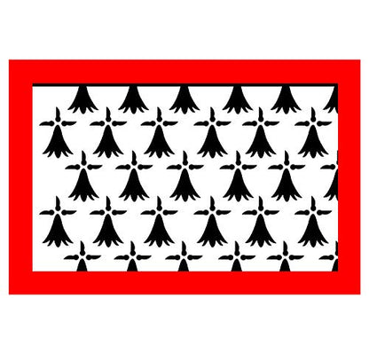 Panneau Rigide Format 15x10cm Drapeau de département région française Nouvelle-aquitaine épaisseur 3mm
