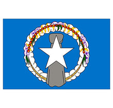 Supstick Lot de 8 Autocollants Stickers Drapeau de Pays Nation iles Marianne du Nord Format 3x2cm