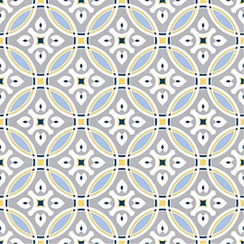 Lot de 20 Adhésif Carrelage - décoration de carreaux - 20 pièces plastifié en mat - carreau grey - format 25x25cm par pièce